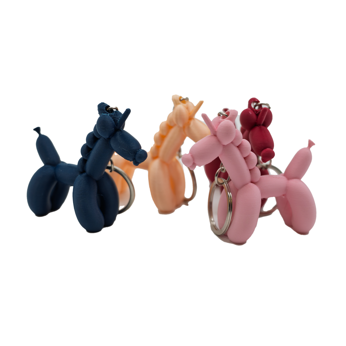 Unicorn Balloon Dog Keychain