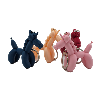 Unicorn Balloon Dog Keychain