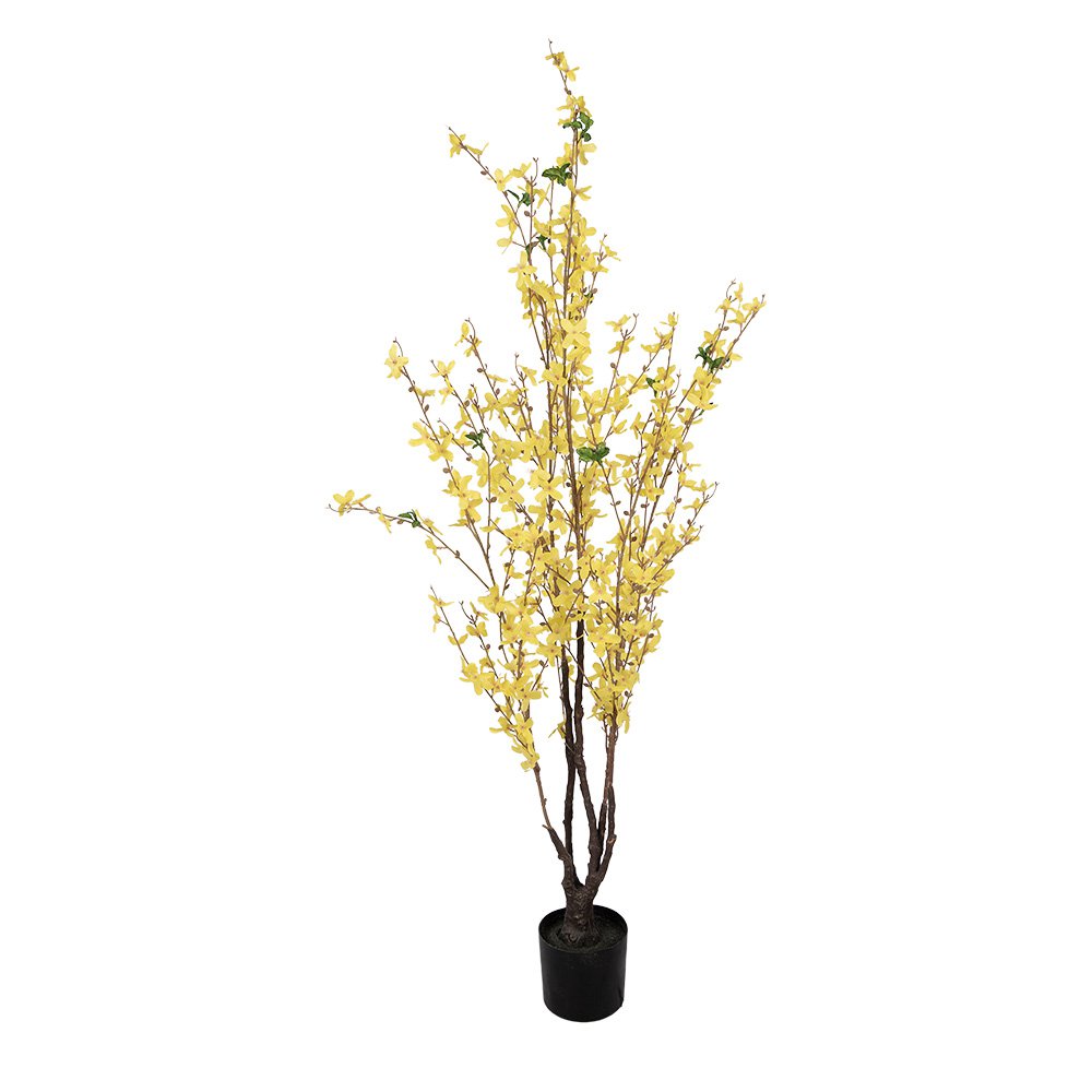 Kunstplant Forsythia 125 cm geel kunststof