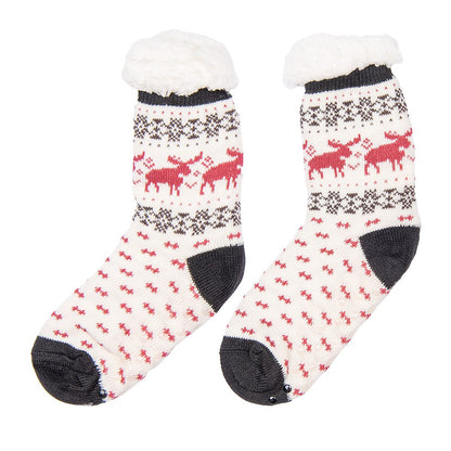 Kerstsokken set 12 stuks one size meerkleurig hert