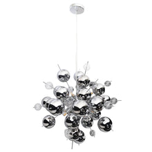 Pendant Lamp Explosion Chrome Metal Glass G9 For Dining Room
