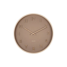 Wandklok 41 cm hout bruin