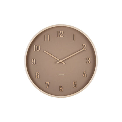 Wandklok 41 cm hout bruin