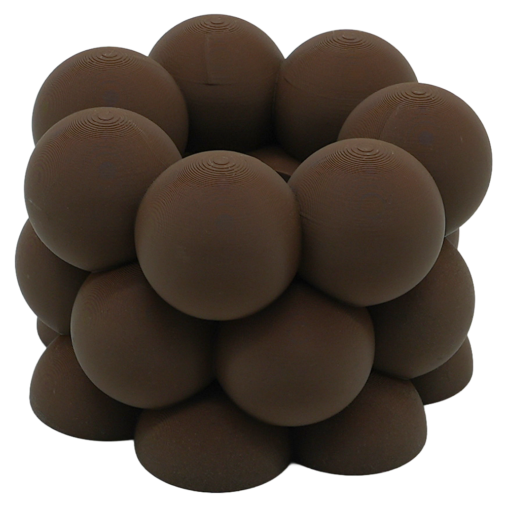 Waxinelichthouder Bubble 12x12x8 cm PLA