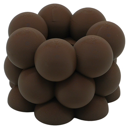 Waxinelichthouder Bubble 12x12x8 cm PLA