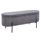 Daybed with storage function grey