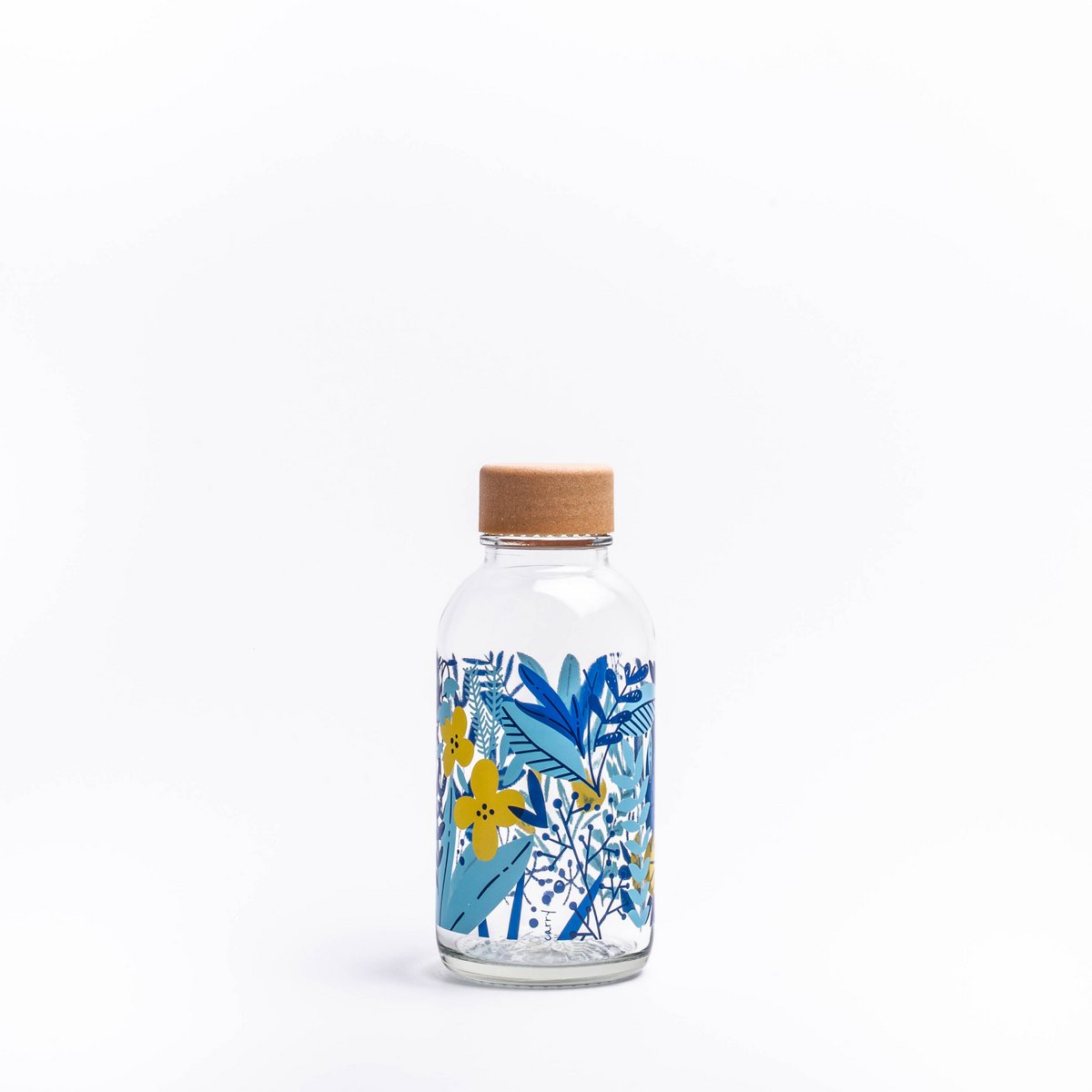 KLEINE JUNGLE Glazen fles van 0,4 l