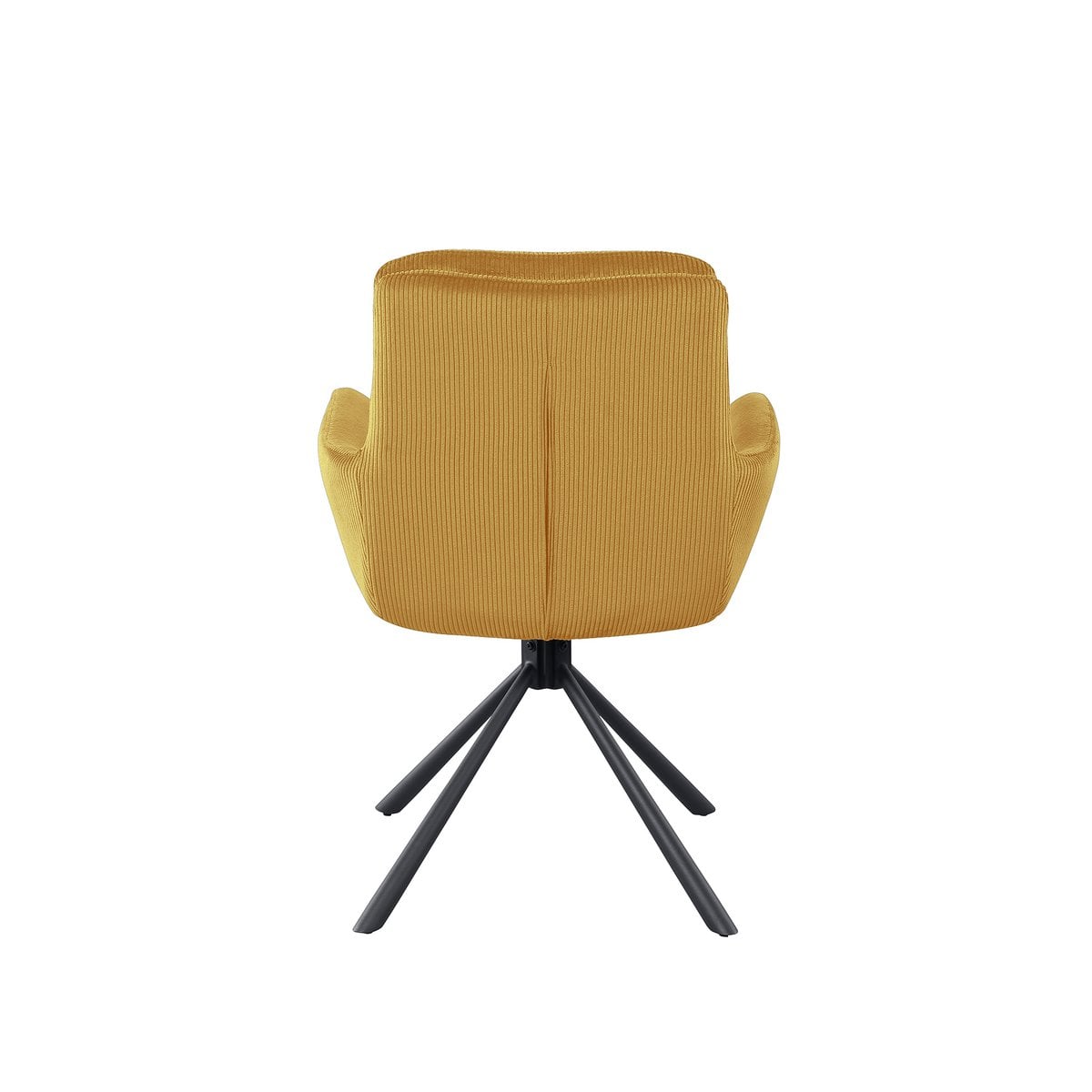 Fauteuil corduroy look goud 60x64x89 cm