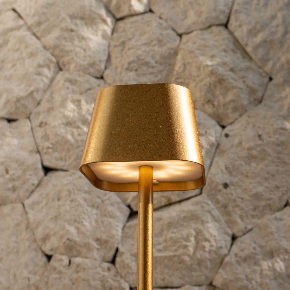 Tafellamp goud draadloos dimbaar 30 cm