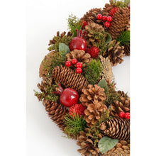Landon Christmas Wreath with Pine Cones - H9 x Ø45 cm - Brown