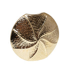 Golden spiral vase in ceramic 23x6x21.5 cm