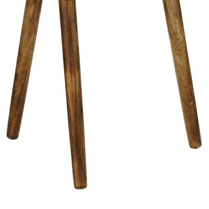 Bijzettafel mangohout 50x36x46 cm donkerbruin