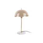 Tafellamp Wave Dome 30x53 cm bruin ijzer