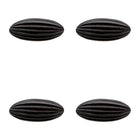 Meubelknop set van 4 zwart ijzer 2x4x5 cm