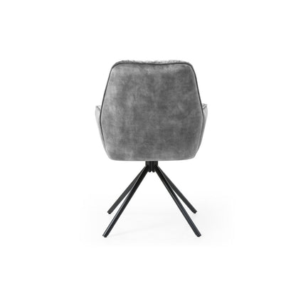 Armchair with 360° swivel function, grey