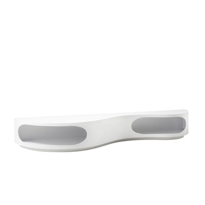 Laag bord 200x50x30 cm wit hoogglans MDF