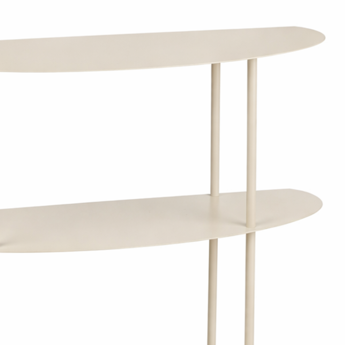 Rek ijzer off-white 90x28x81 cm