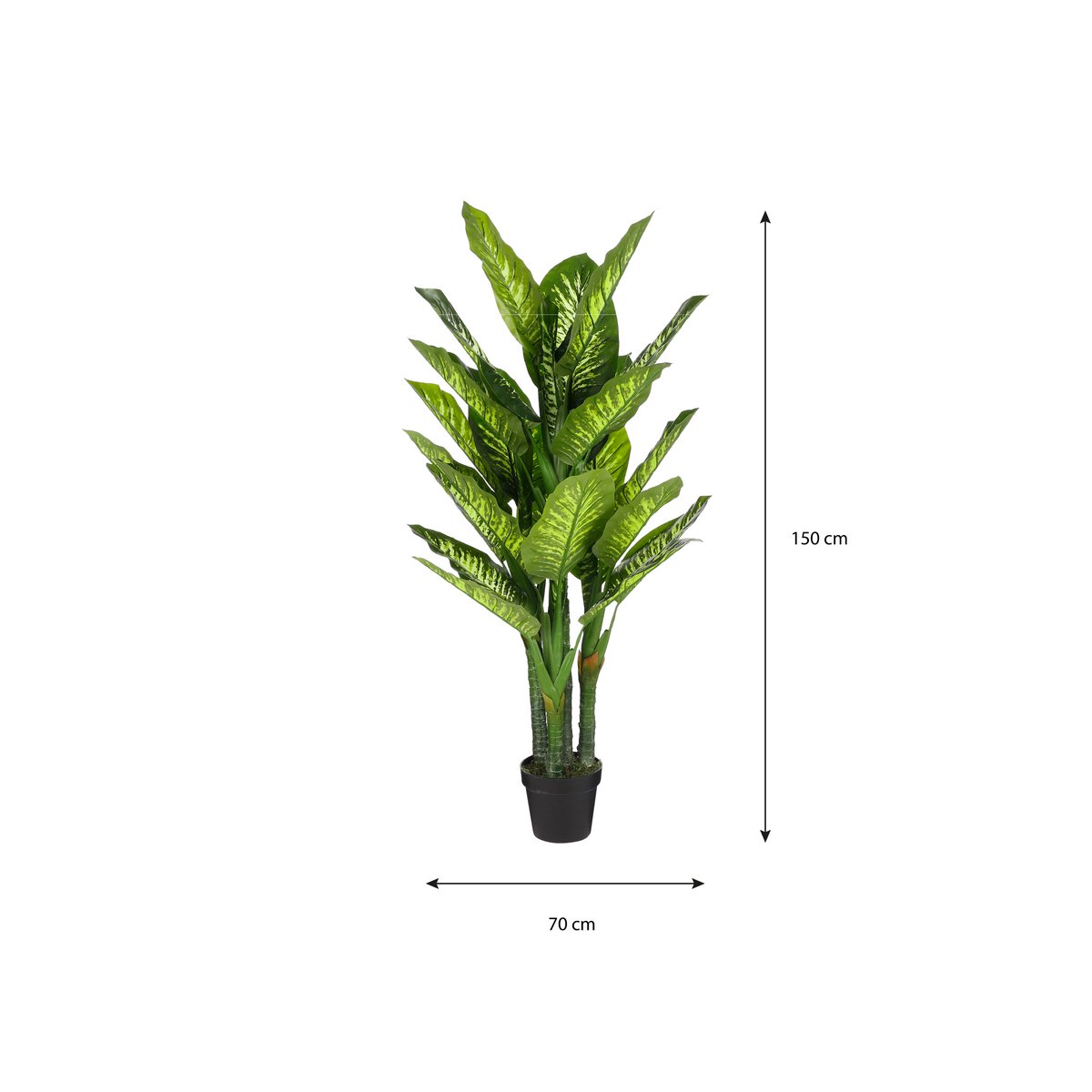Kunstplant Dieffenbachia 150 cm Ø70 cm
