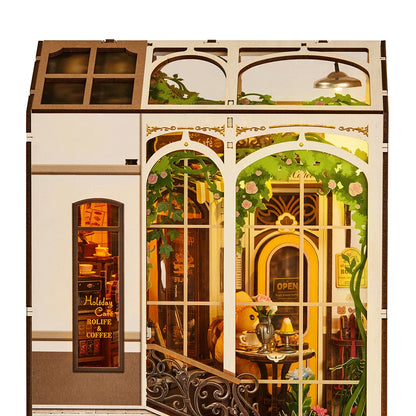 Robotime, DIY, Book Nook Holiday Café, TGB15, 23,2x6,5x31,6cm