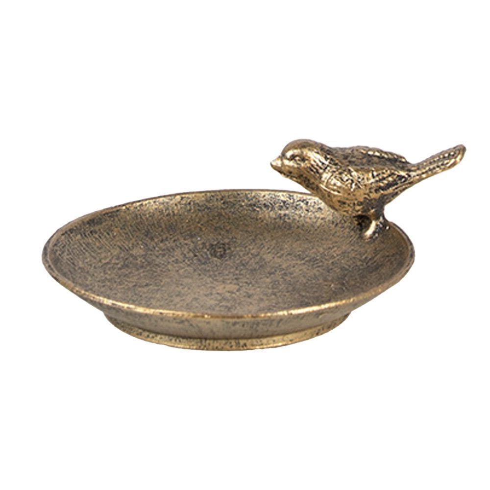 Decoratieschaal 10x9x4 cm goudkleurig metaal