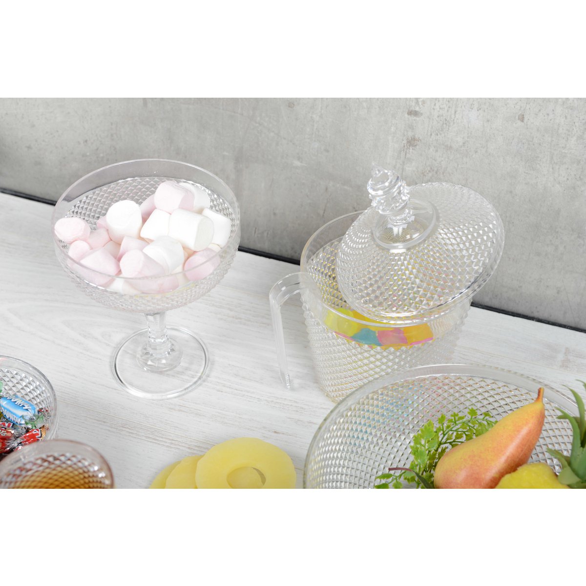 IJsbeker acryl 850 ml transparant diamant
