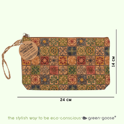 Green-Goose make-up kwasten set 10 stuks bamboe met kurk etui