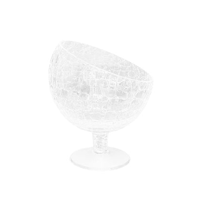 Fruitschaal glas transparant 19x19x21 cm