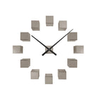 Wall clock DIY Cubic Metallic
