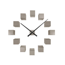 Wall clock DIY Cubic Metallic