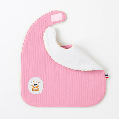 Organic cotton bib pink