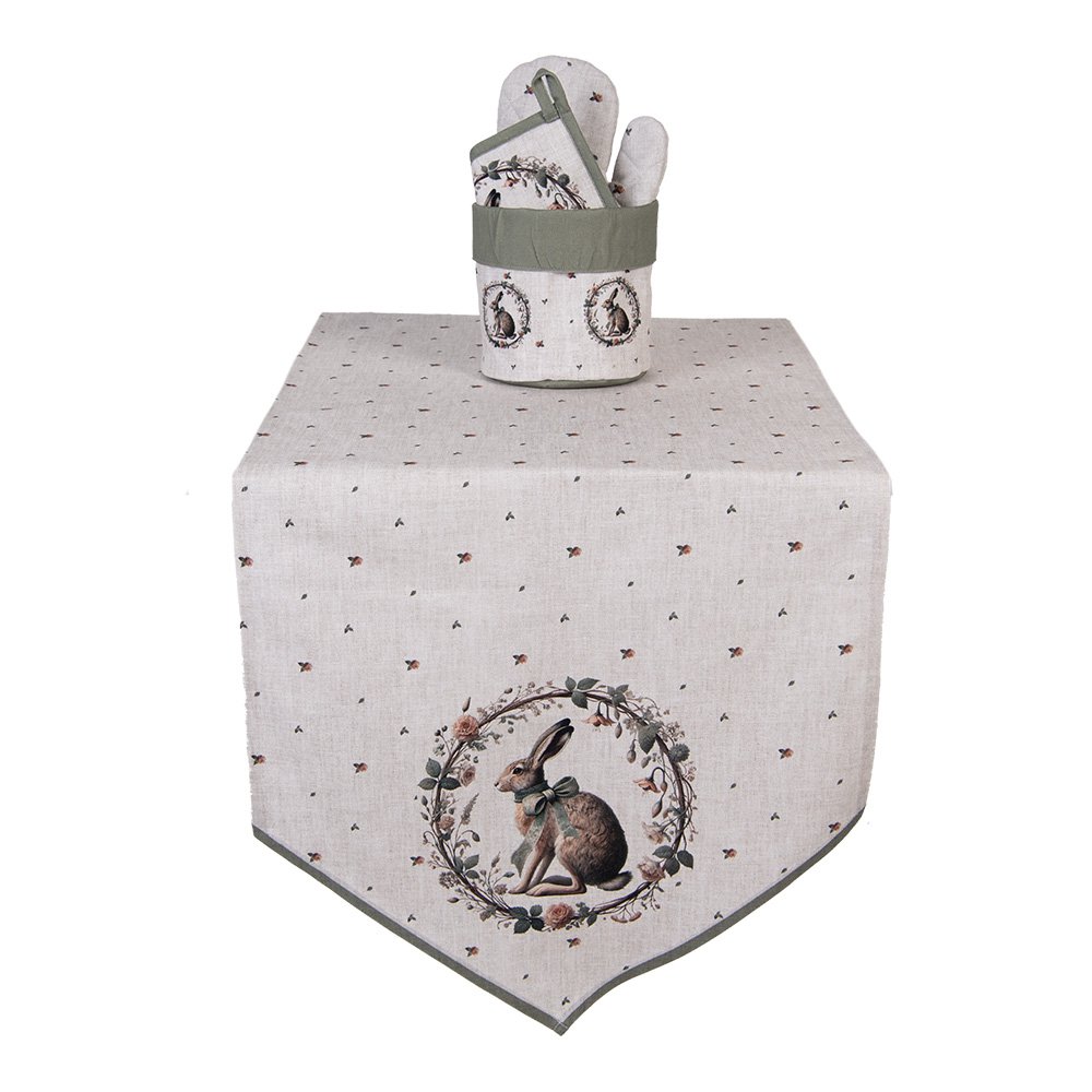 Bread Basket Ø 15x16 cm Beige Cotton