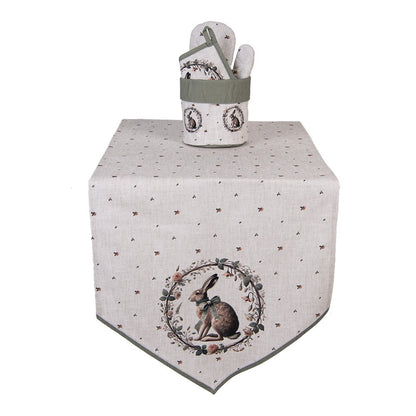 Bread Basket Ø 15x16 cm Beige Cotton