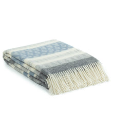 Wollen deken blauw 100% Nieuw-Zeelandse wol