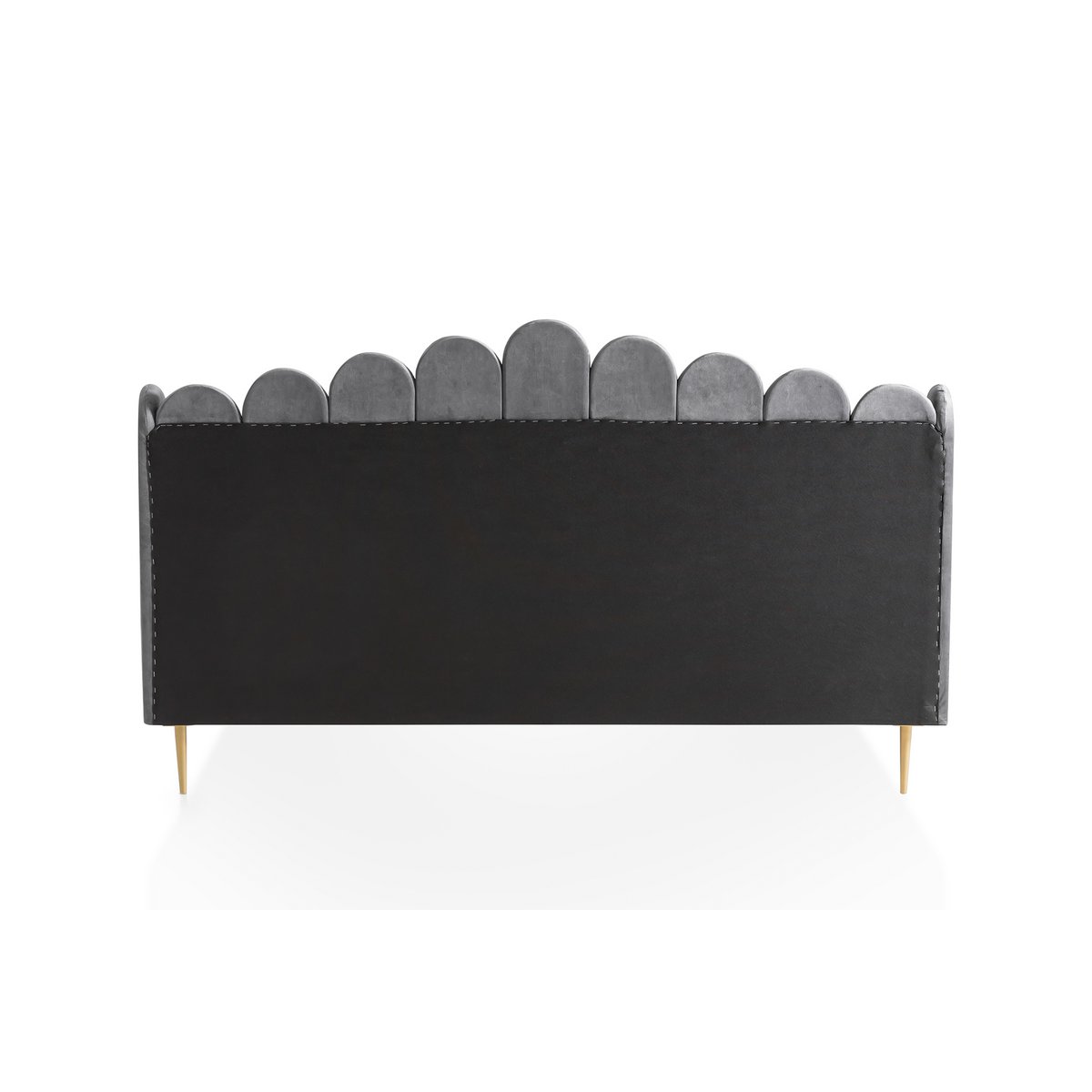 Bed 180x200 cm grijs fluweel
