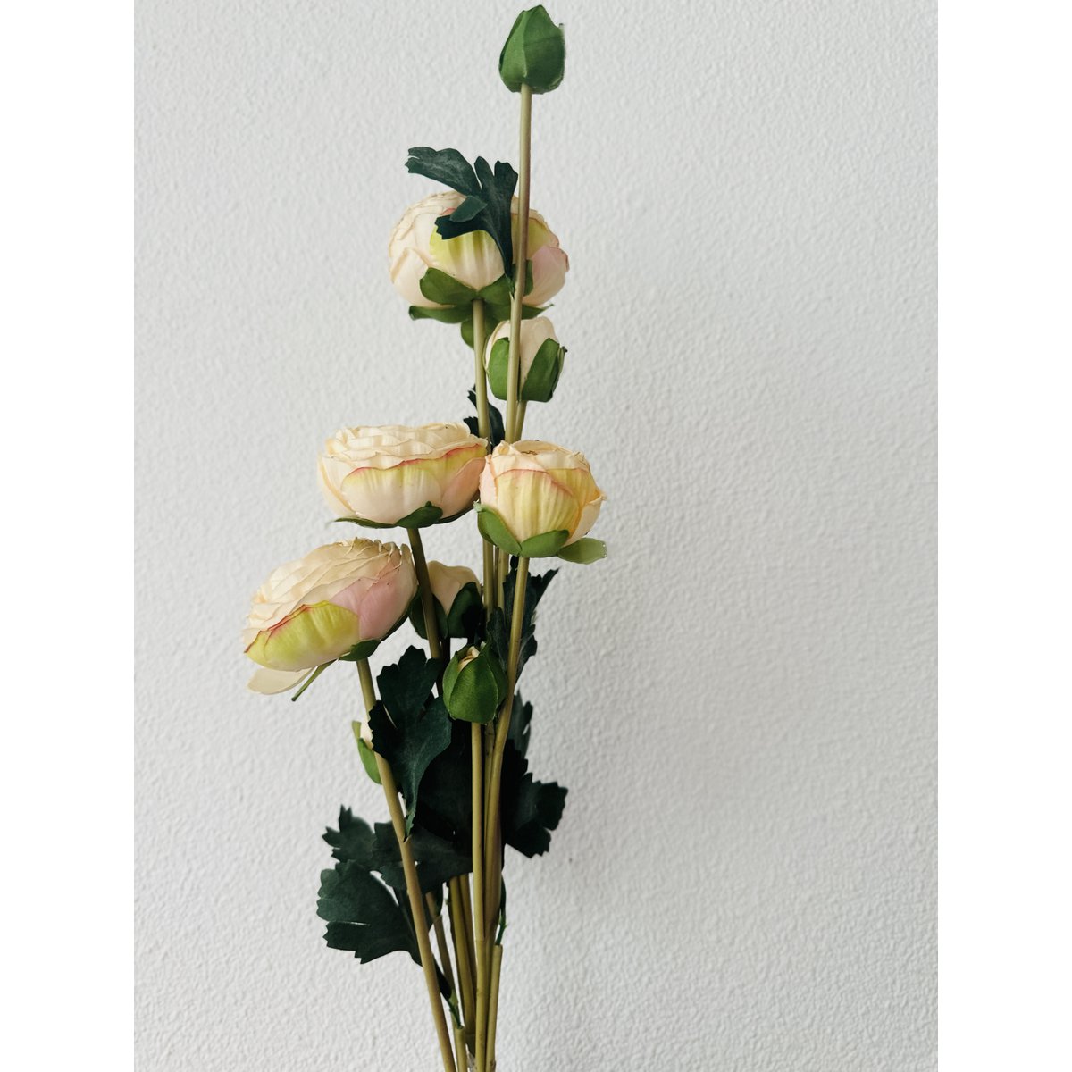 Kunstbloem Scabiosa 55 cm wit
