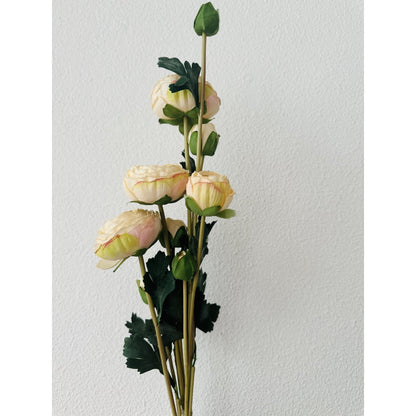 Kunstbloem Scabiosa 55 cm wit