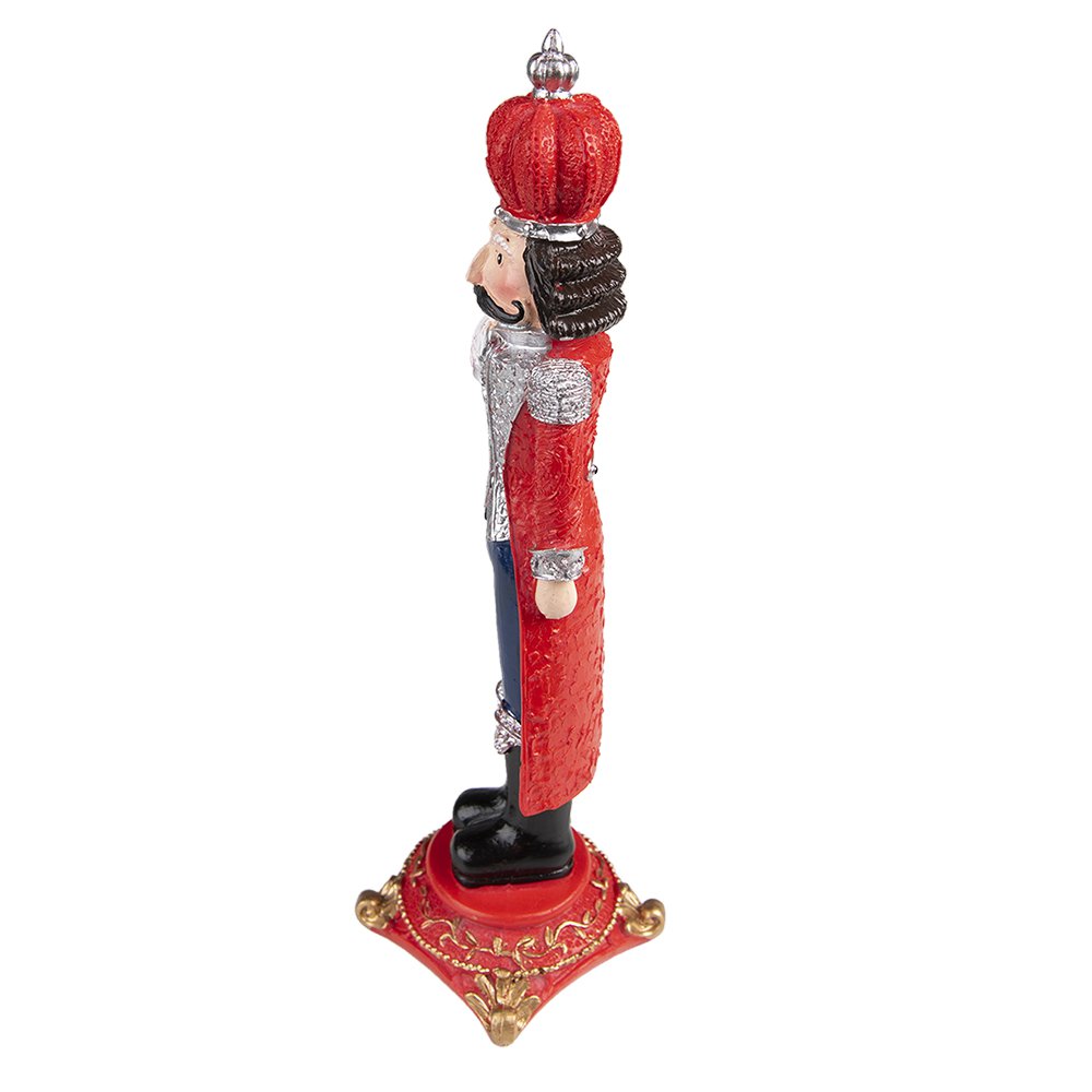 Christmas decoration Nutcracker 24 cm Red Plastic