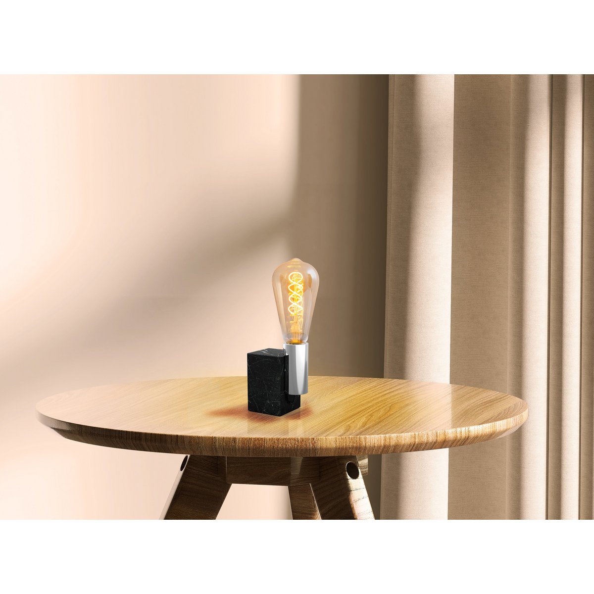LED lamp E27 4W Ø 6,4 cm amber metaal glas
