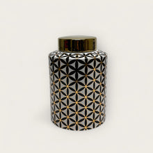 Gouden Busje Met Klavertje Zes Set In Goud En Zwart