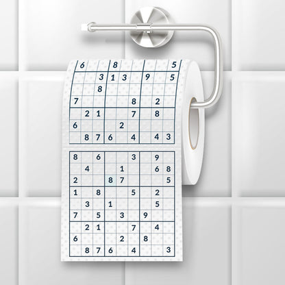 Sudoku toilet paper, funny toilet paper, Sudoku puzzles...