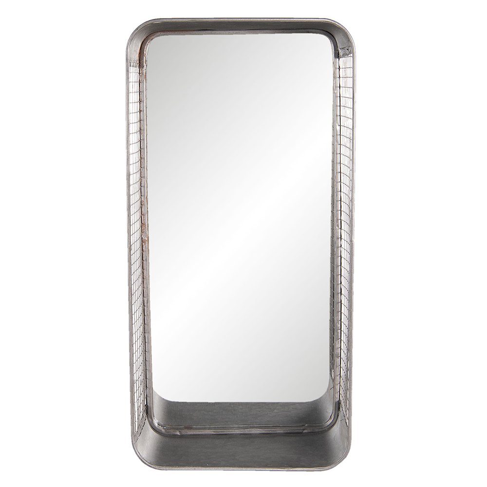 Mirror 28x57 cm Grey Iron Large Mirror
