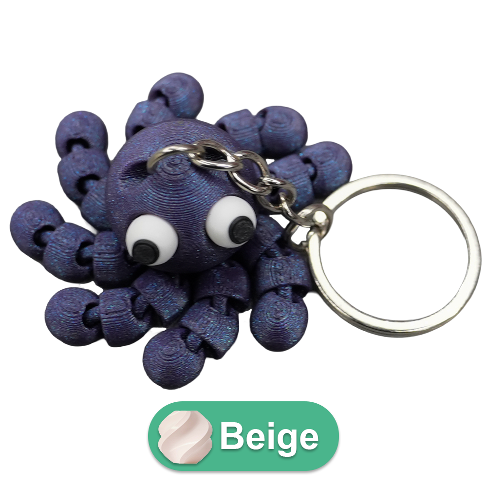 Sleutelhanger octopus PLA beweegbaar