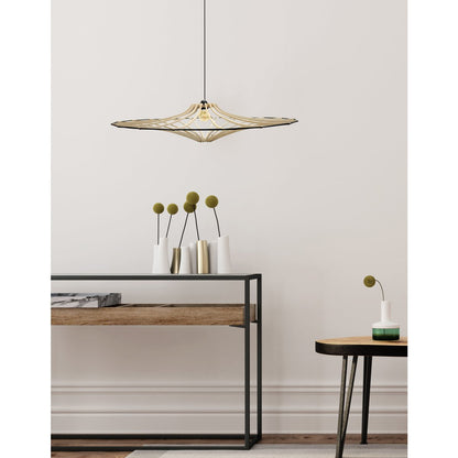 Hanglamp 65 cm MDF zwart