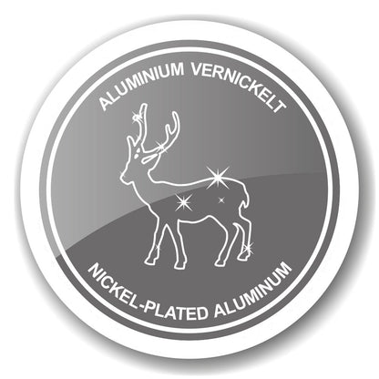 EDZARD konijn met kom Bert, konijnenfiguur met kom, hoogte 22 / 31 cm, aluminium vernikkeld zilver