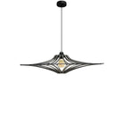 Hanglamp zwart hout D65 cm