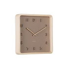 Wandklok 26x26 cm hout bruin