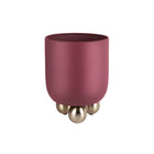Plantenpot Estilo 26x26x32 cm rood ijzer