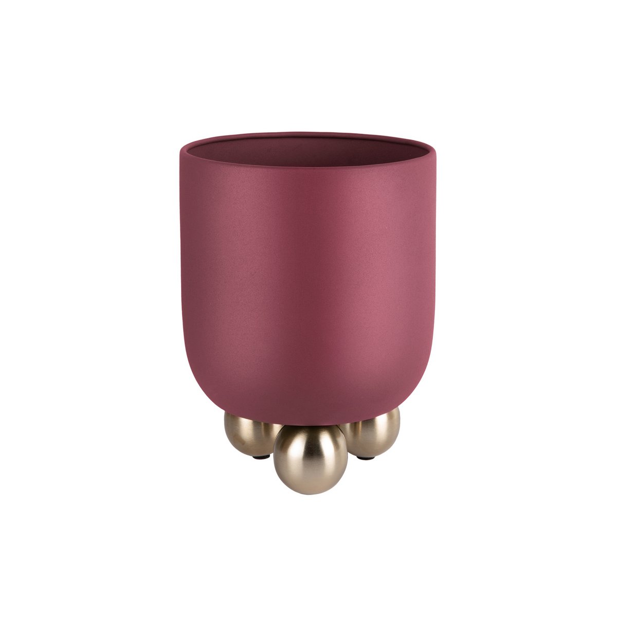 Plantenpot Estilo 26x26x32 cm rood ijzer
