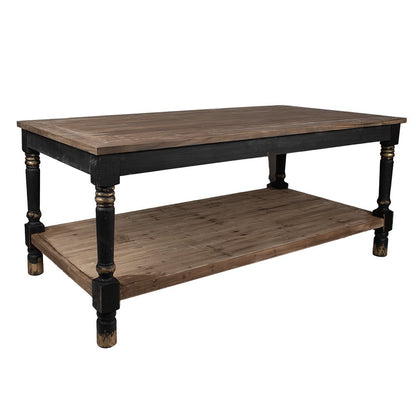 Tafel Zwart Bruin 200x100x85 cm