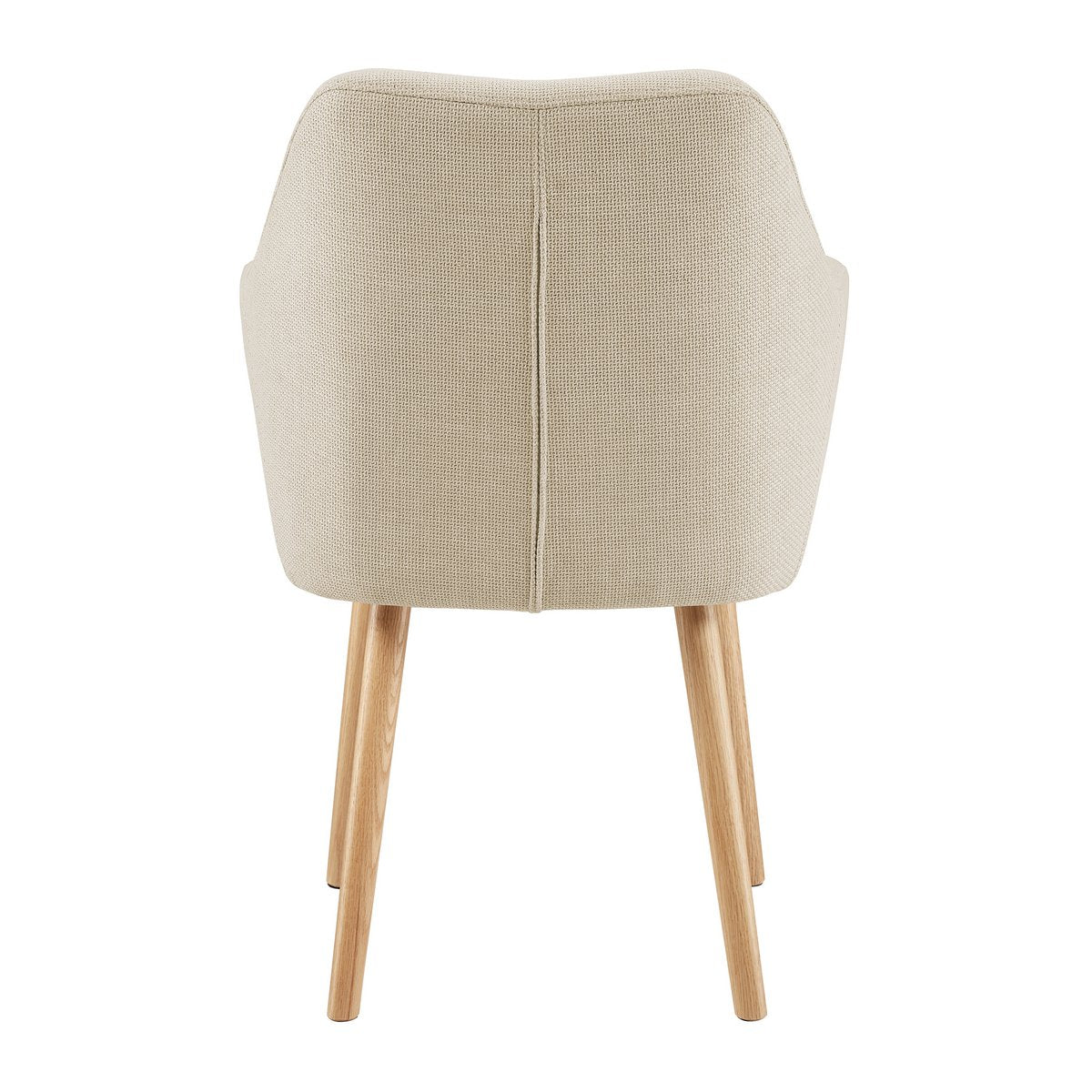 Fauteuil structuurstof beige 62x84x60 cm